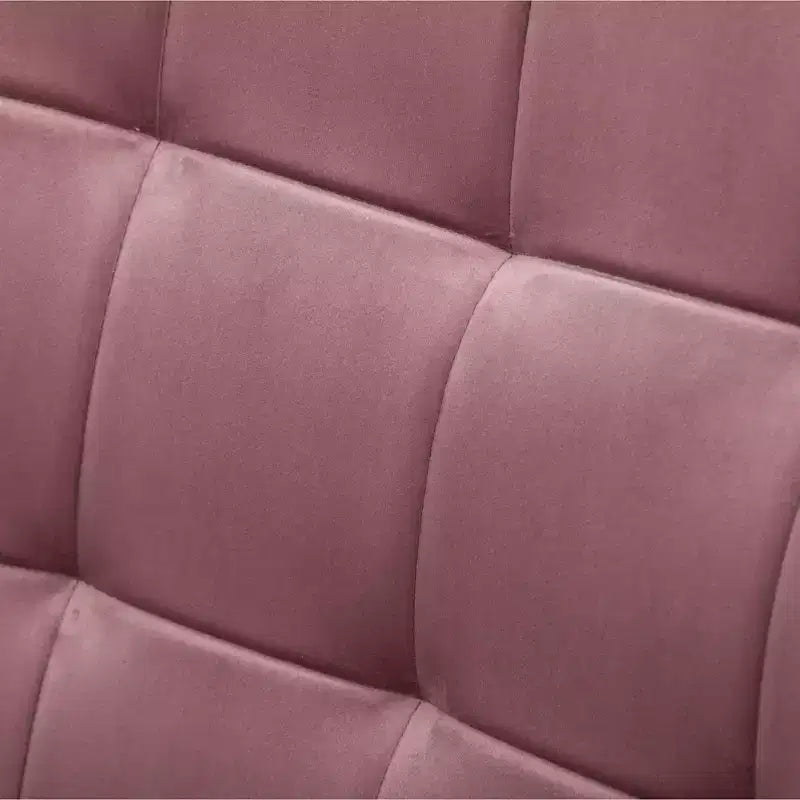 Fauteuil d'appoint capitonné en velours contemporain GDFStudio Valda avec dossier à oreilles et pouf