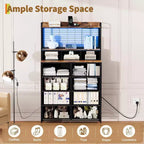 Dresser with 11 Fabric Drawers, Industrial Storage Organizer, Anti-Tipping Design, for Bedroom, Living Room