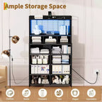 Dresser with 11 Fabric Drawers, Industrial Storage Organizer, Anti-Tipping Design, for Bedroom, Living Room