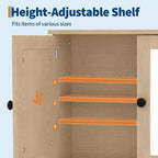 Space-Saving Wall Mounted Bathroom Medicine Cabinet - Adjustable Shelf, White Finish, Over Toilet Storage, Bathroom Organizer, Easy Install, Durable