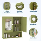 Space-Saving Wall Mounted Bathroom Medicine Cabinet - Adjustable Shelf, White Finish, Over Toilet Storage, Bathroom Organizer, Easy Install, Durable