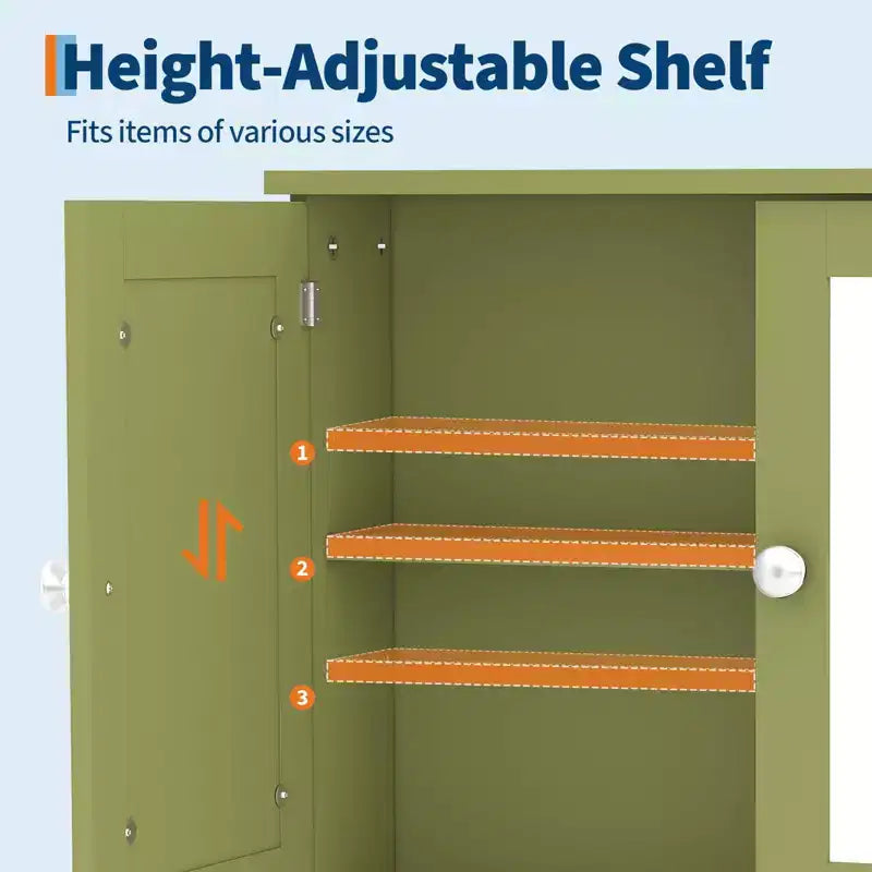 Space-Saving Wall Mounted Bathroom Medicine Cabinet - Adjustable Shelf, White Finish, Over Toilet Storage, Bathroom Organizer, Easy Install, Durable