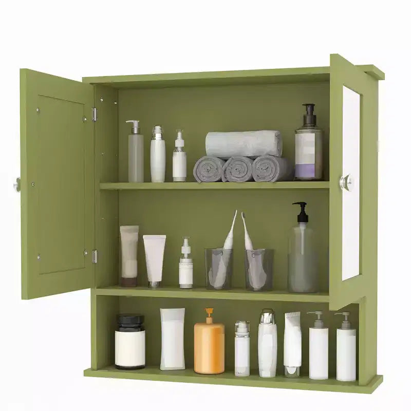 Space-Saving Wall Mounted Bathroom Medicine Cabinet - Adjustable Shelf, White Finish, Over Toilet Storage, Bathroom Organizer, Easy Install, Durable