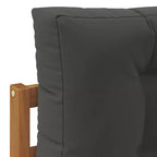 vidaXL Canapé d'extérieur modulable en acacia massif Naturel