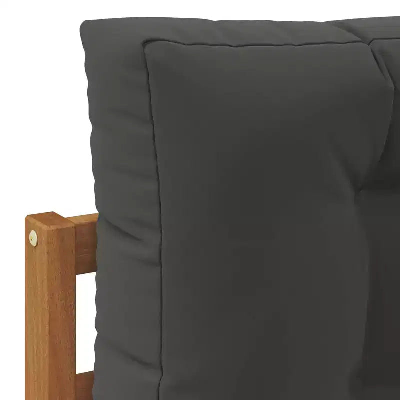 vidaXL Canapé d'extérieur modulable en acacia massif Naturel