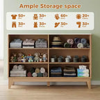 Commode 6 tiroirs à cannelures modernes pour chambre à coucher, tour de rangement verticale avec poignées dorées, commode étroite pour petit espace