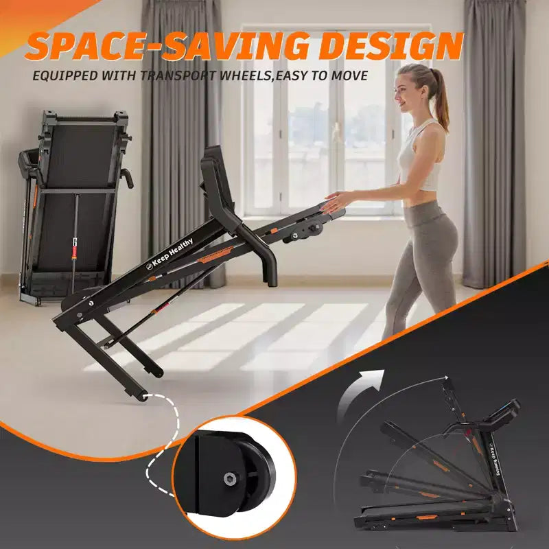 Tapis roulant pliable GDFStudio Velocity avec écran LED et inclinaison manuelle