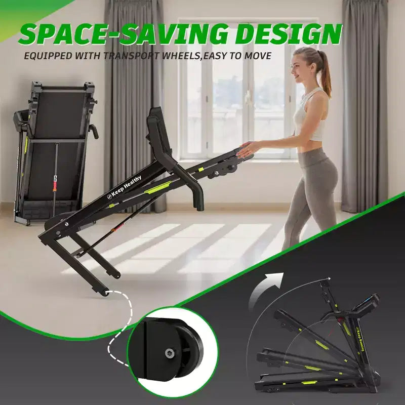 Tapis roulant pliable GDFStudio Velocity avec écran LED et inclinaison manuelle