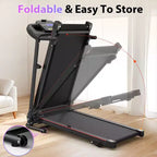 Tapis de course pliable compact GDFStudio Georgena avec écran ACL et inclinaison manuelle