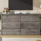 Grande commode moderne à 7 tiroirs pour chambre à coucher, grande commode en bois avec organisateur de rangement pour salon, couloir et entrée