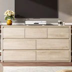 Grande commode moderne à 7 tiroirs pour chambre à coucher, grande commode en bois avec organisateur de rangement pour salon, couloir et entrée