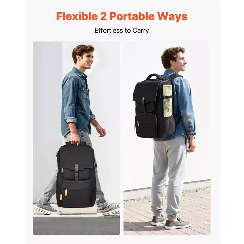 VEVOR Miniature Storage Carrying Figure Bag, Fits 58 Infantry Minis, Miniature Transport Bag with Handle & Adjustable Shoulder Strap,Black