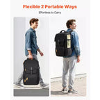 VEVOR Miniature Storage Carrying Figure Bag, Fits 58 Infantry Minis, Miniature Transport Bag with Handle & Adjustable Shoulder Strap,Black