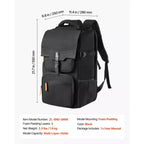 VEVOR Miniature Storage Carrying Figure Bag, Fits 58 Infantry Minis, Miniature Transport Bag with Handle & Adjustable Shoulder Strap,Black