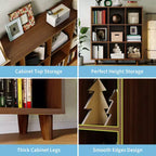 Organiseur de bibliothèque moderne à 9 cubes, étagère ouverte en bois, étagère de rangement autoportante, design peu encombrant, pour la maison, le salon, la chambre