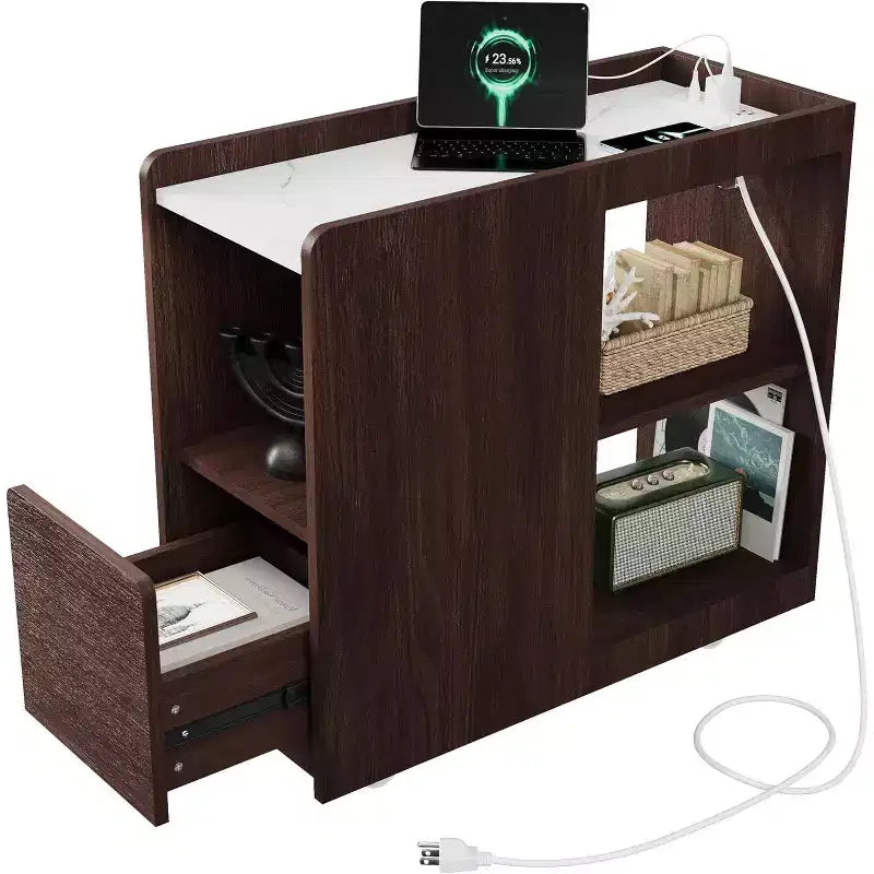 Bedside table, multi-functional bedside table, suitable for Home