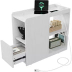 Bedside table, multi-functional bedside table, suitable for Home