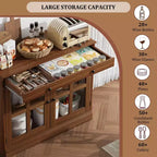 Kitchen Storage Cabinet, Buffet Cabinet with Storage, Modern Coffee Bar Cabinet, for Dining Room, Kitchen