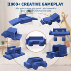 Canapé de jeu modulaire pour enfants, canapé d'explorateur 13 pièces pour enfants, canapé de jeu convertible en mousse pour chambre à coucher et salle de jeux, canapé gris 2 places pour enfants
