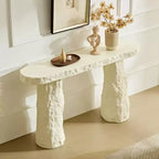 GDFStudio Rosalynd 53.94 Modern Fiberglass Console Table with Irregular Legs