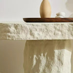 GDFStudio Rosalynd 53.94 Modern Fiberglass Console Table with Irregular Legs
