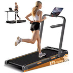 3 in 1 Walking Pad Treadmill with 16% Incline, Folding Treadmill with Handle Bar, Portable Treadmills for Home Small, 220 Lbs Capacity