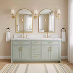 PexFix 2Pcs Arched Medicine Cabinet with Mirror Metal Framed Bathroom Mirror Cabinet with Storage Recessed & Surface Mount Wall Mounted Vanity Cabinet