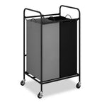 3-Bag Laundry Sorter Cart, 120L Rolling Laundry Hamper with Lockable Wheels, 3 Section Large Laundry Basket Organizer
