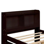MAYEERTY Cadre de lit double avec rangement sous le lit, sans sommier tapissier, design silencieux