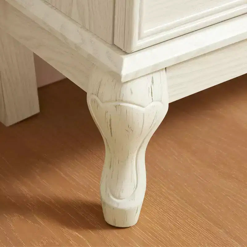 MAYEERTY Meuble de cuisine à tiroirs MDF+placage bois 3 tiroirs à fermeture douce, diviseurs