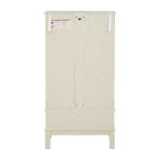MAYEERTY Meuble de cuisine à tiroirs MDF+placage bois 3 tiroirs à fermeture douce, diviseurs