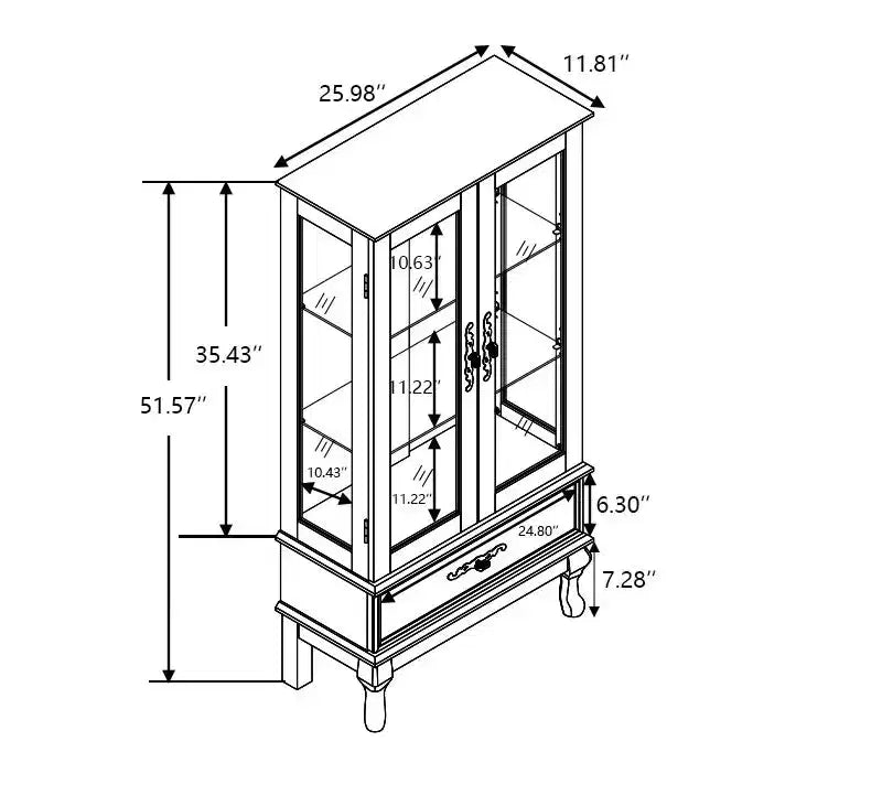 MAYEERTY Meuble de cuisine à tiroirs MDF+placage bois 3 tiroirs à fermeture douce, diviseurs