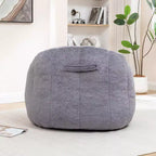 GDFStudio Thoii Modern Faux Fur Upholstered Bean Bag Chair with Armrest