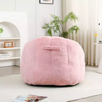 GDFStudio Thoii Modern Faux Fur Upholstered Bean Bag Chair with Armrest