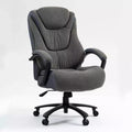 Studio Design High Back Cotton Fabric Office Chair with Adjustable Height, Breathable Soft Desk Chair for Home Office, Gray