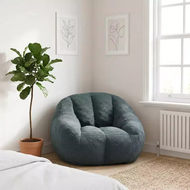 Fauteuil d'appoint Teddy FurnitureR, chaise longue moderne en tissu doux et moelleux, fauteuil confortable pour salon, chambre, coin lecture
