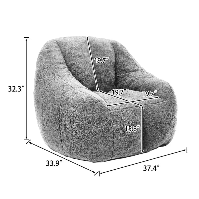 Fauteuil d'appoint Teddy FurnitureR, chaise longue moderne en tissu doux et moelleux, fauteuil confortable pour salon, chambre, coin lecture