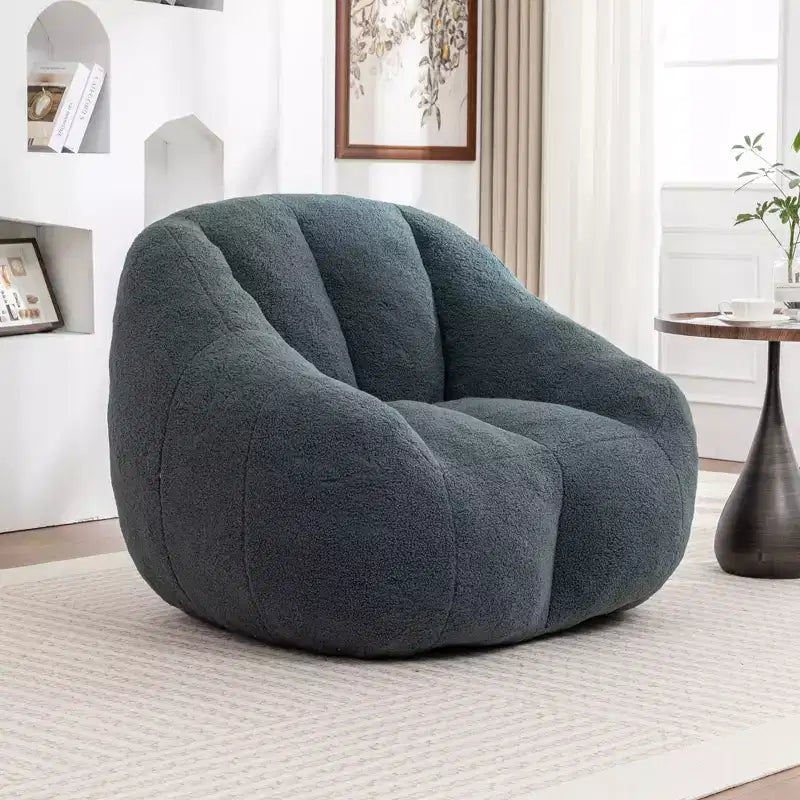 Fauteuil d'appoint Teddy FurnitureR, chaise longue moderne en tissu doux et moelleux, fauteuil confortable pour salon, chambre, coin lecture