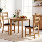 Costway Dining Chairs Set of 2/4 with Hollowed Backrest, Padded Seat, Rubber Wood Legs Natural & Black