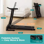 Tapis de course pliable portable SereneLife avec inclinaison réglable et 12 programmes d'entraînement prédéfinis
