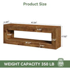 Banc d'entrée en bois massif Lantine, 120 cm, style rustique et fermier, avec étagère de rangement, pour entrée, couloir, bout de lit