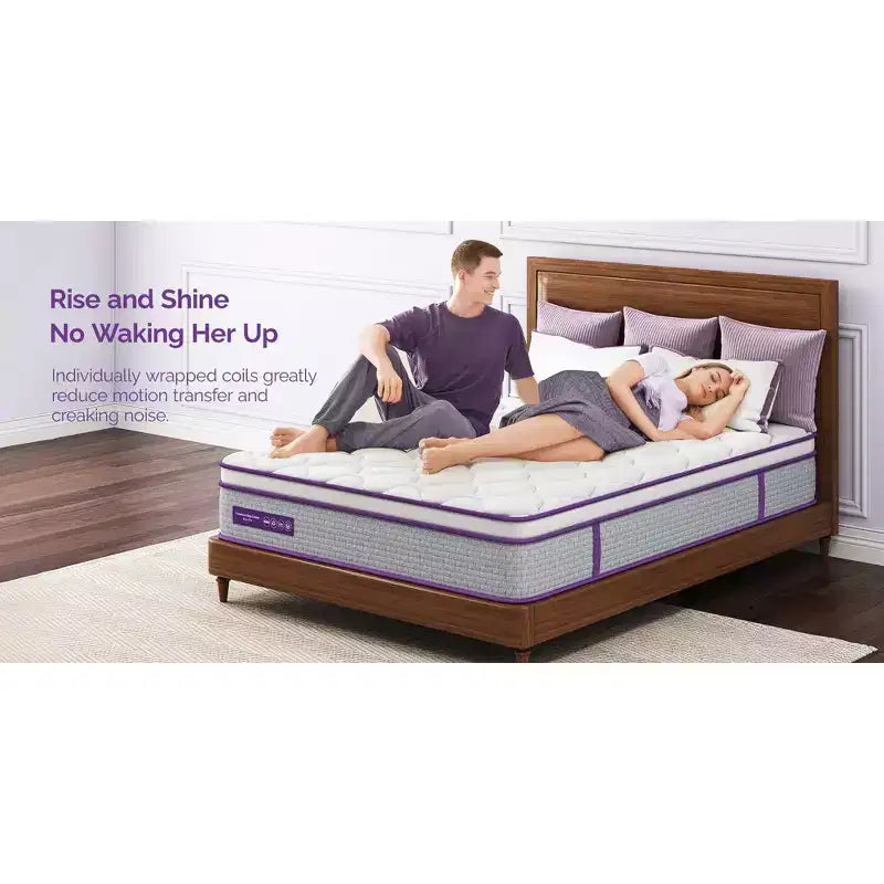 Sersper Matelas hybride à ressorts et mousse à mémoire de forme 14 pouces King