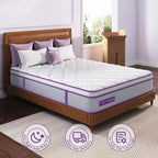 Sersper Matelas hybride à ressorts et mousse à mémoire de forme 14 pouces King