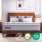 Sersper Matelas hybride à ressorts et mousse à mémoire de forme 14 pouces King