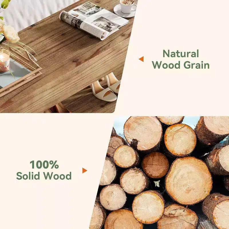 Lantine 47.24 Banc d'entrée en bois massif avec étagères ouvertes, banc à chaussures rustique étroit en bois pour couloir, salon, chambre, marron rustique