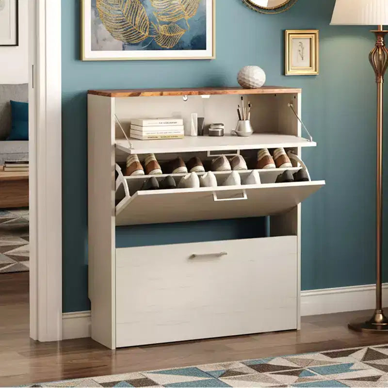 Meuble à chaussures Karl Home 31 W avec 2 tiroirs basculants et 1 tiroir