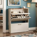 Meuble à chaussures Karl Home 31 W avec 2 tiroirs basculants et 1 tiroir