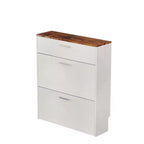 Meuble à chaussures Karl Home 31 W avec 2 tiroirs basculants et 1 tiroir