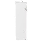 Lit escamotable moderne Luxystar avec motif imprimé tendance, éclairage sous le lit et prise de courant.