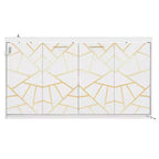 Lit escamotable moderne Luxystar avec motif imprimé tendance, éclairage sous le lit et prise de courant.